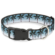 Plastic Clip Collar - Palm Tree Skyline Plastic Clip Collars Buckle-Down