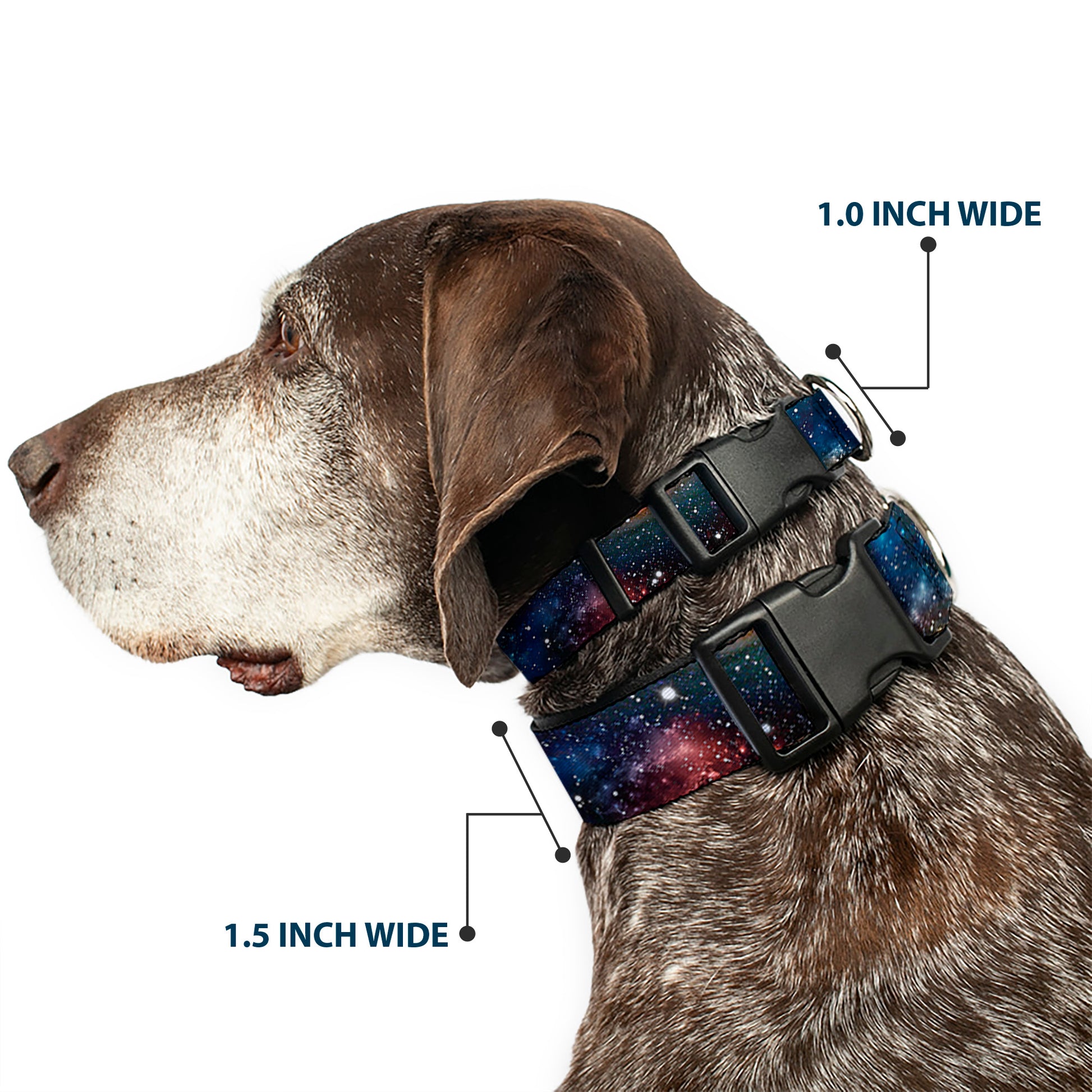 Plastic Clip Collar - Space Dust Collage Plastic Clip Collars Buckle-Down