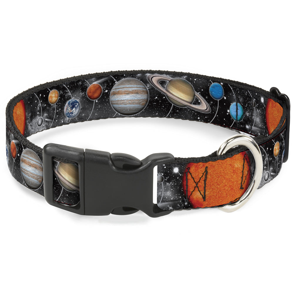 Plastic Clip Collar - Solar System Sun/Planets/Stars Plastic Clip Collars Buckle-Down
