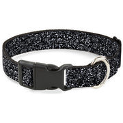 Plastic Clip Collar - Speckle Black/White Plastic Clip Collars Buckle-Down