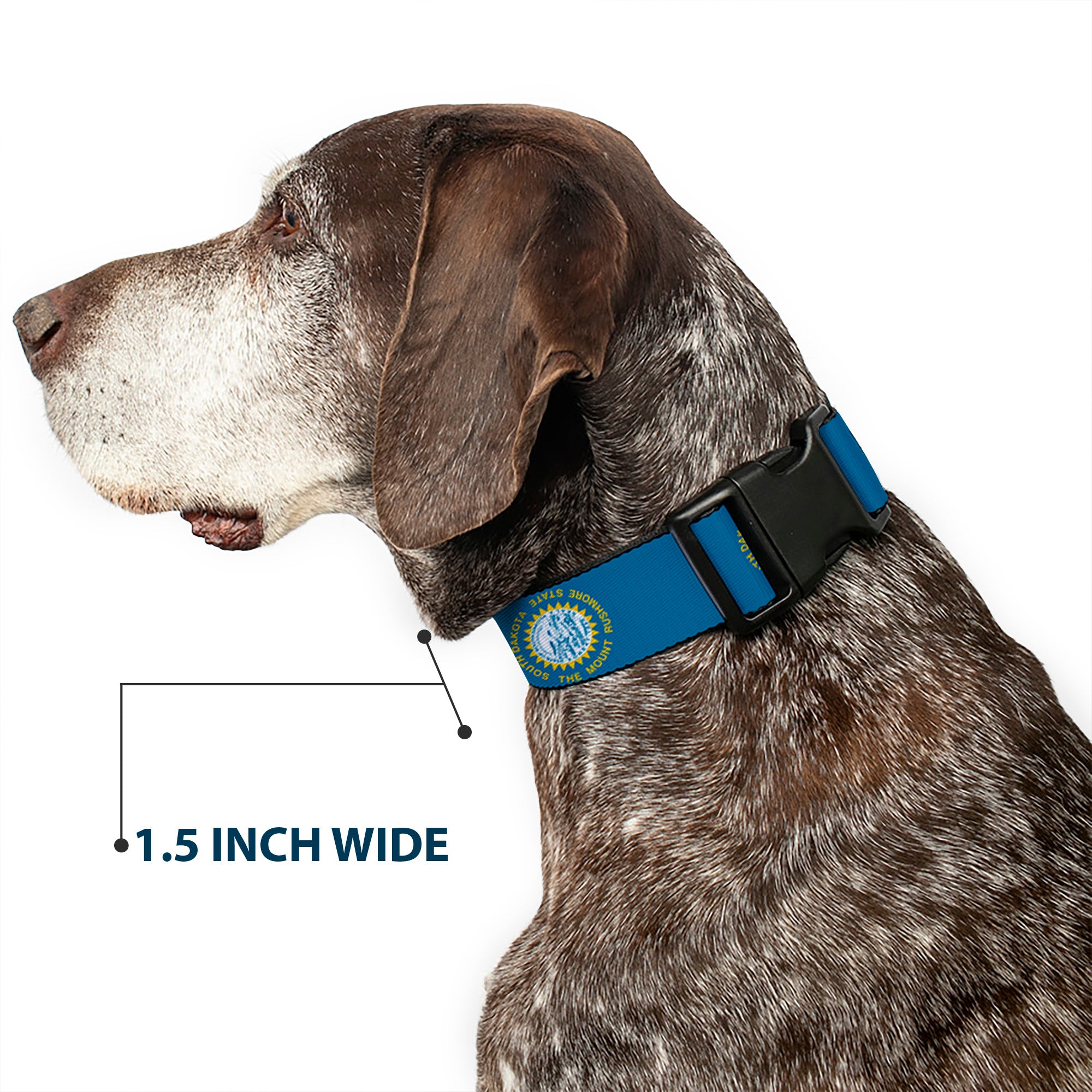 Plastic Clip Collar - South Dakota Flags Plastic Clip Collars Buckle-Down