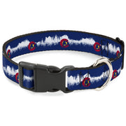 Plastic Clip Collar - Colorado Snowboarder/Snowy Mountains Weathered Plastic Clip Collars Buckle-Down