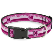 Plastic Clip Collar - Colorado Paw/Mountains Pinks Plastic Clip Collars Buckle-Down