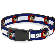 Plastic Clip Collar - Colorado Biker Distressed Plastic Clip Collars Buckle-Down