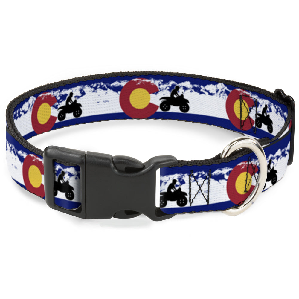 Plastic Clip Collar - Colorado/ATV Rider/Mountains Plastic Clip Collars Buckle-Down