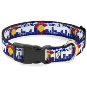 Plastic Clip Collar - Colorado Skyline/Mountains Plastic Clip Collars Buckle-Down