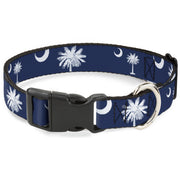 Plastic Clip Collar - South Carolina Flags Scattered Plastic Clip Collars Buckle-Down