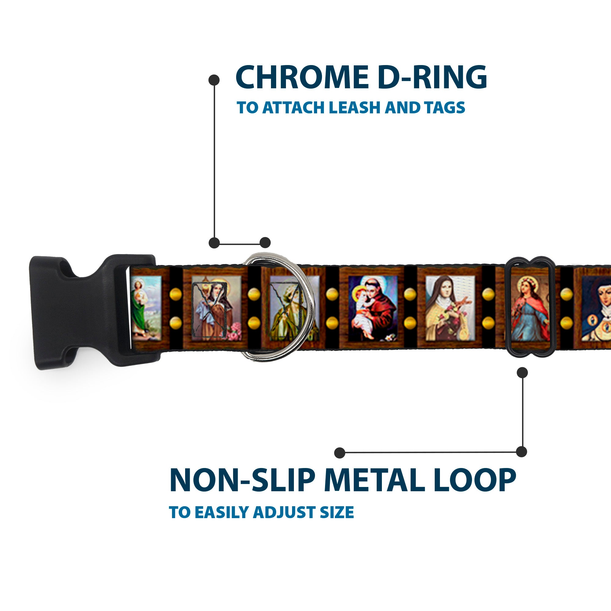 Plastic Clip Collar - Saint Blocks Plastic Clip Collars Buckle-Down