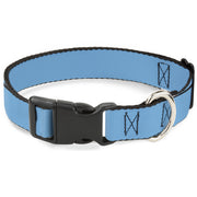 Plastic Clip Collar - Solid Water Blue Plastic Clip Collars Buckle-Down