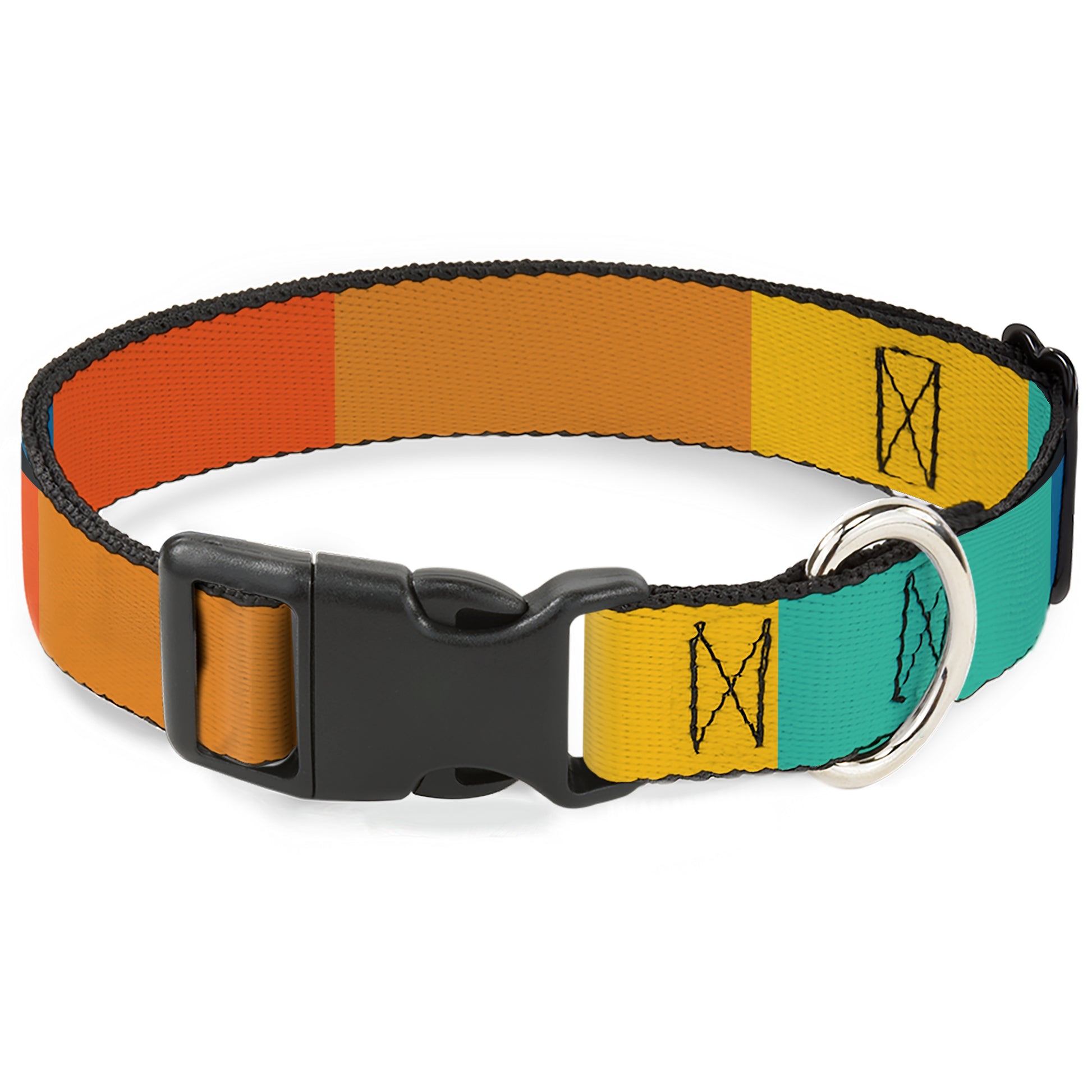 Plastic Clip Collar - Summer Essentials Color Block 2 Plastic Clip Collars Buckle-Down