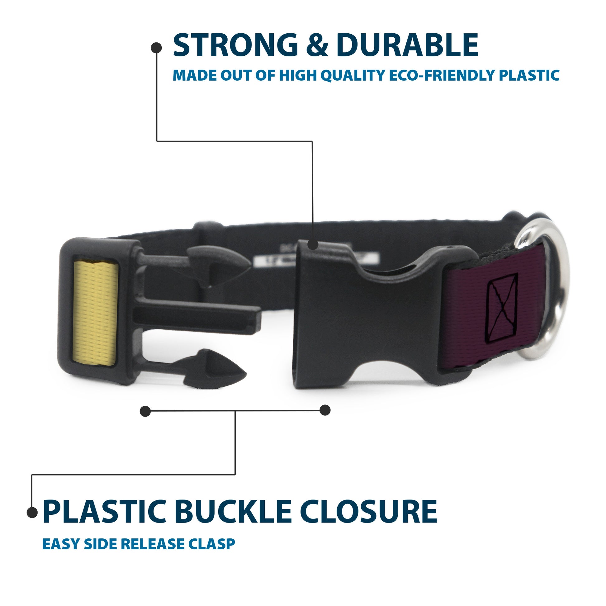 Plastic Clip Collar - Summer Essentials Color Block 5 Plastic Clip Collars Buckle-Down