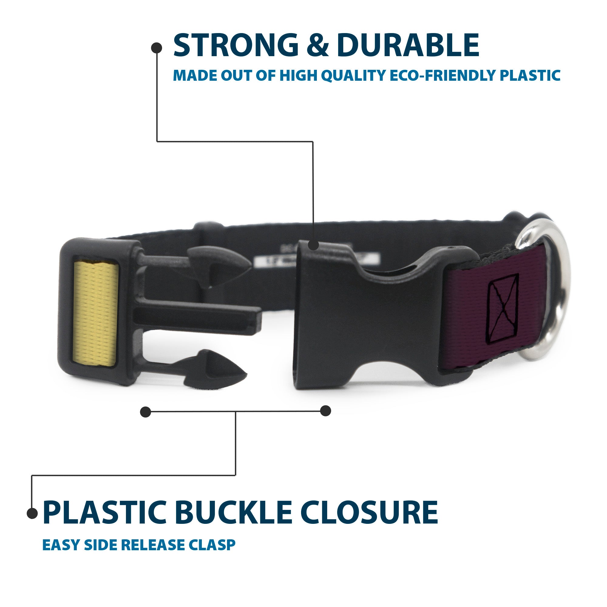 Plastic Clip Collar - Summer Essentials Color Block 5 Plastic Clip Collars Buckle-Down