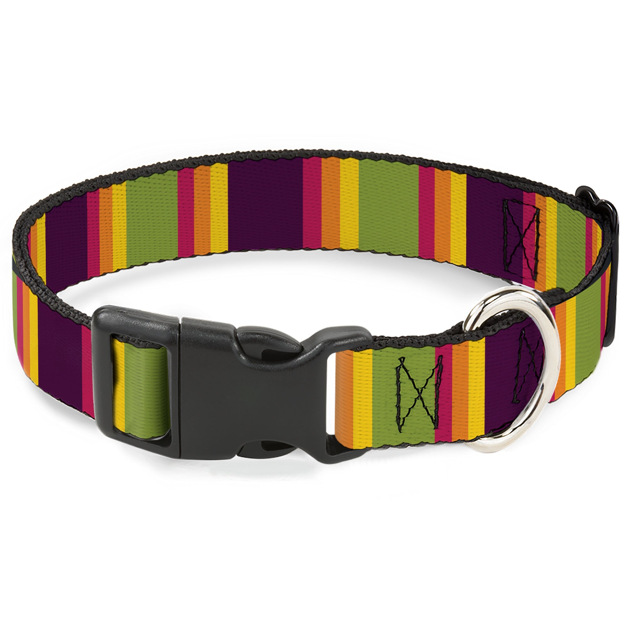 Plastic Clip Collar - Summer Essentials Color Block 7 Plastic Clip Collars Buckle-Down