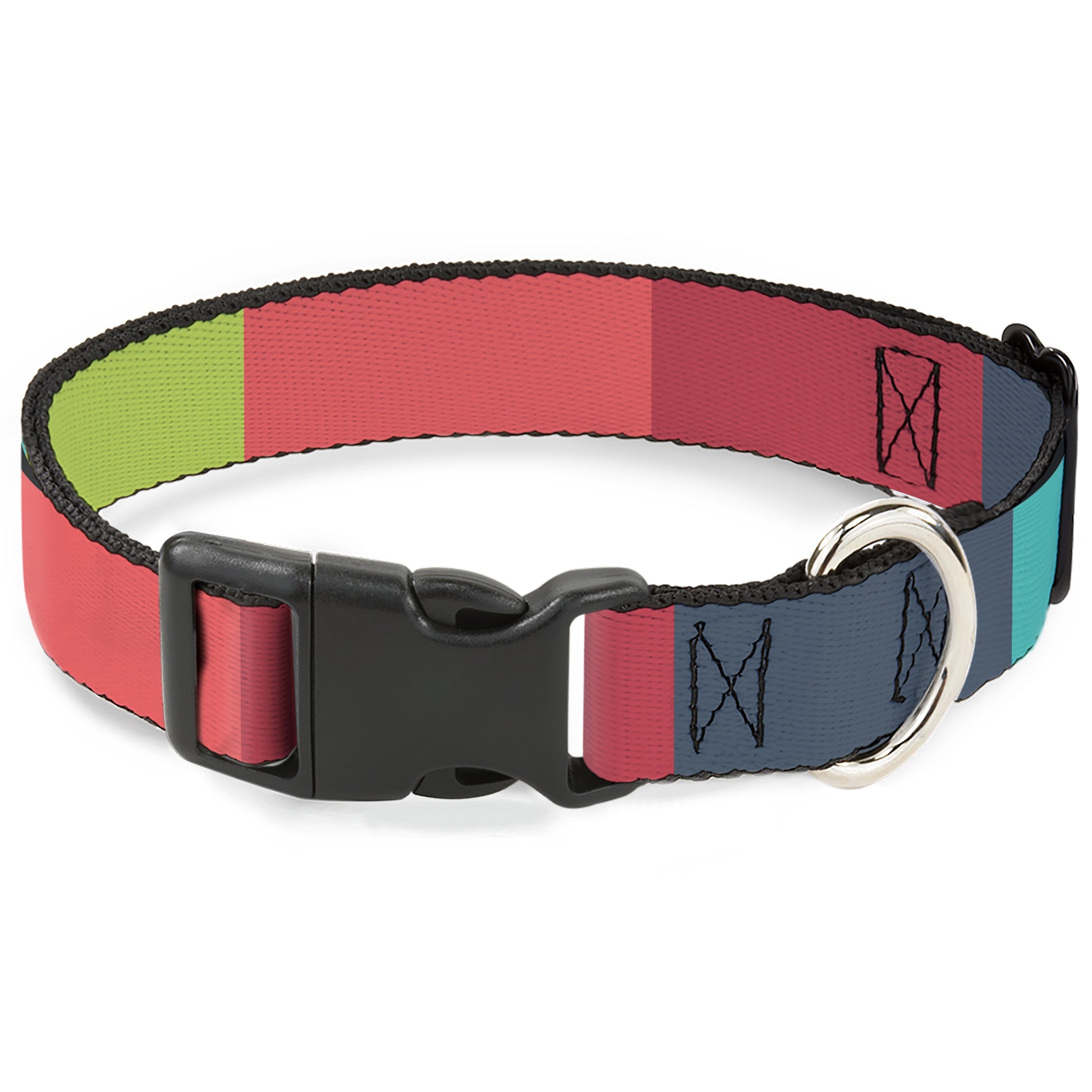 Plastic Clip Collar - Summer Essentials Color Block 8 Plastic Clip Collars Buckle-Down