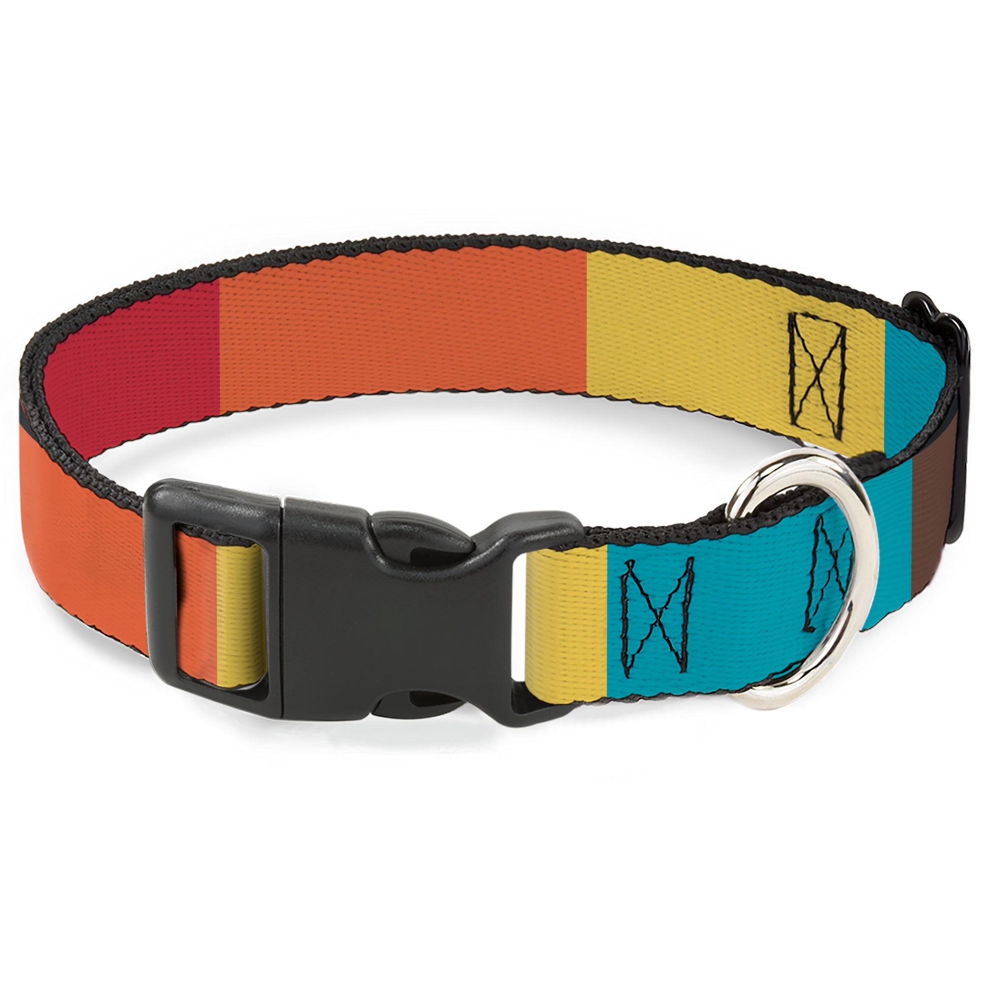 Plastic Clip Collar - Summer Essentials Color Block 9 Plastic Clip Collars Buckle-Down