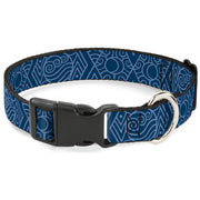 Plastic Clip Collar - Avatar Last Airbender Water Element Symbol Blues Plastic Clip Collars Avatar The Last Airbender