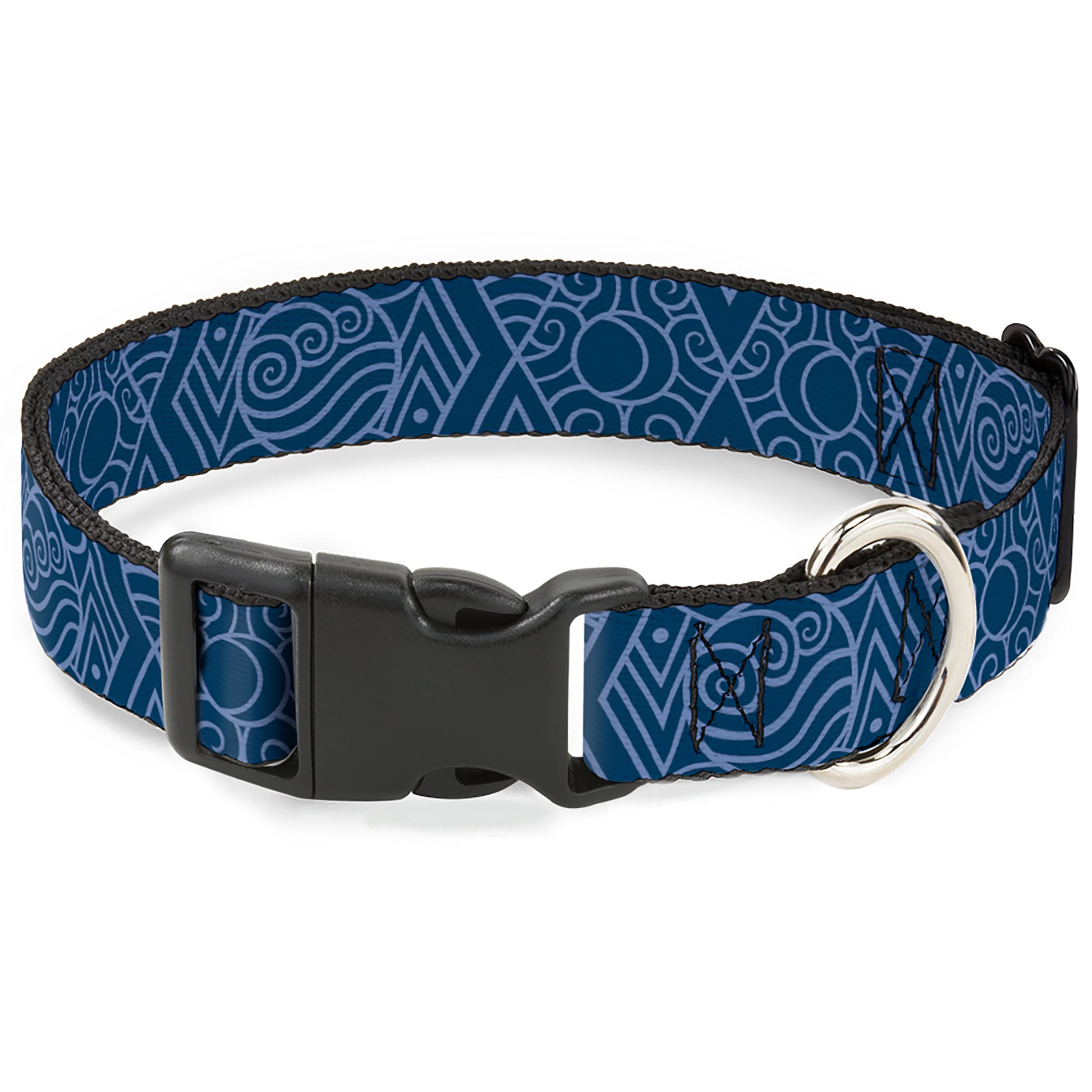 Plastic Clip Collar - Avatar Last Airbender Water Element Symbol Blues Plastic Clip Collars Avatar The Last Airbender