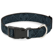 Plastic Clip Collar - Avatar Last Airbender Air Element Symbol Blues Plastic Clip Collars Avatar The Last Airbender