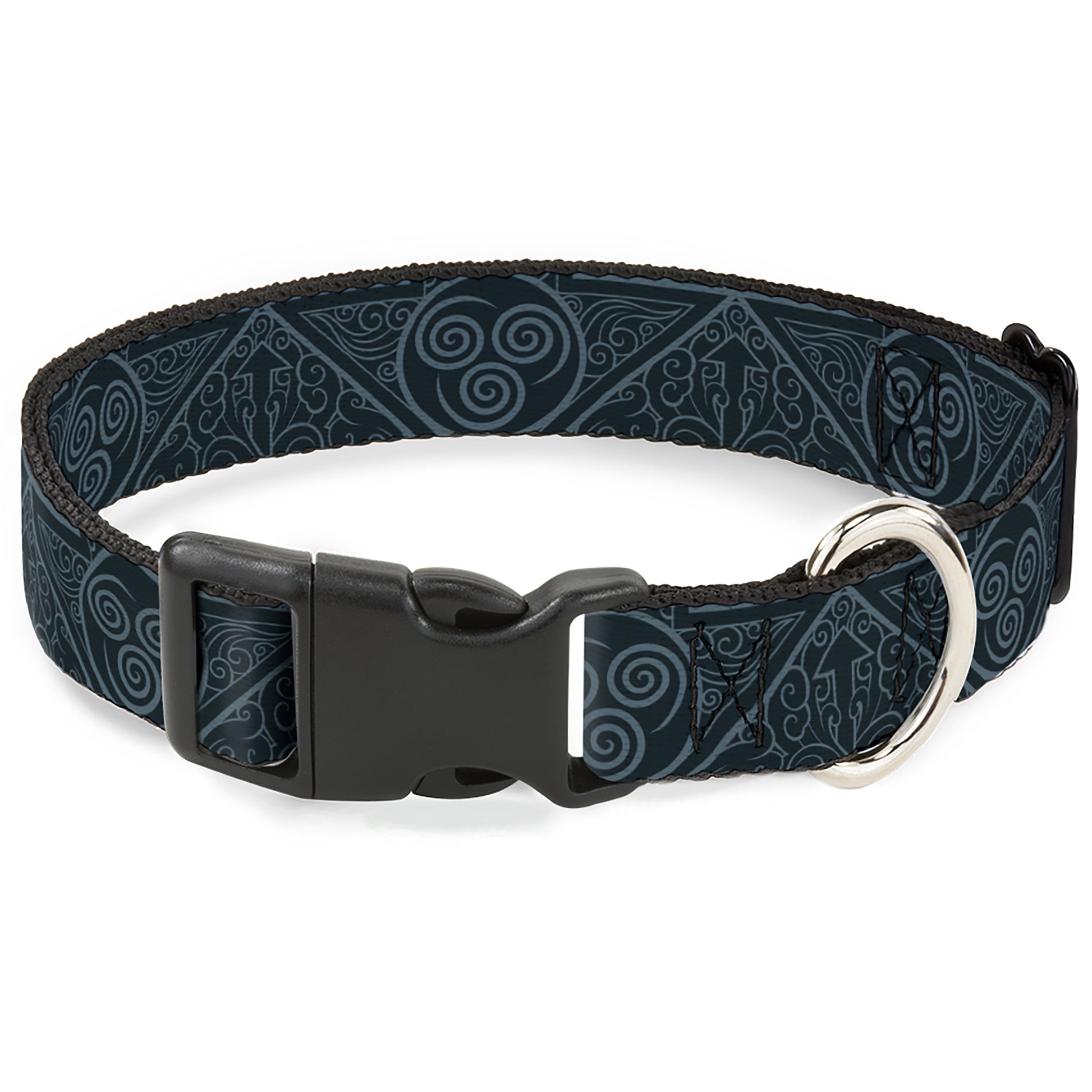 Plastic Clip Collar - Avatar Last Airbender Air Element Symbol Blues Plastic Clip Collars Avatar The Last Airbender
