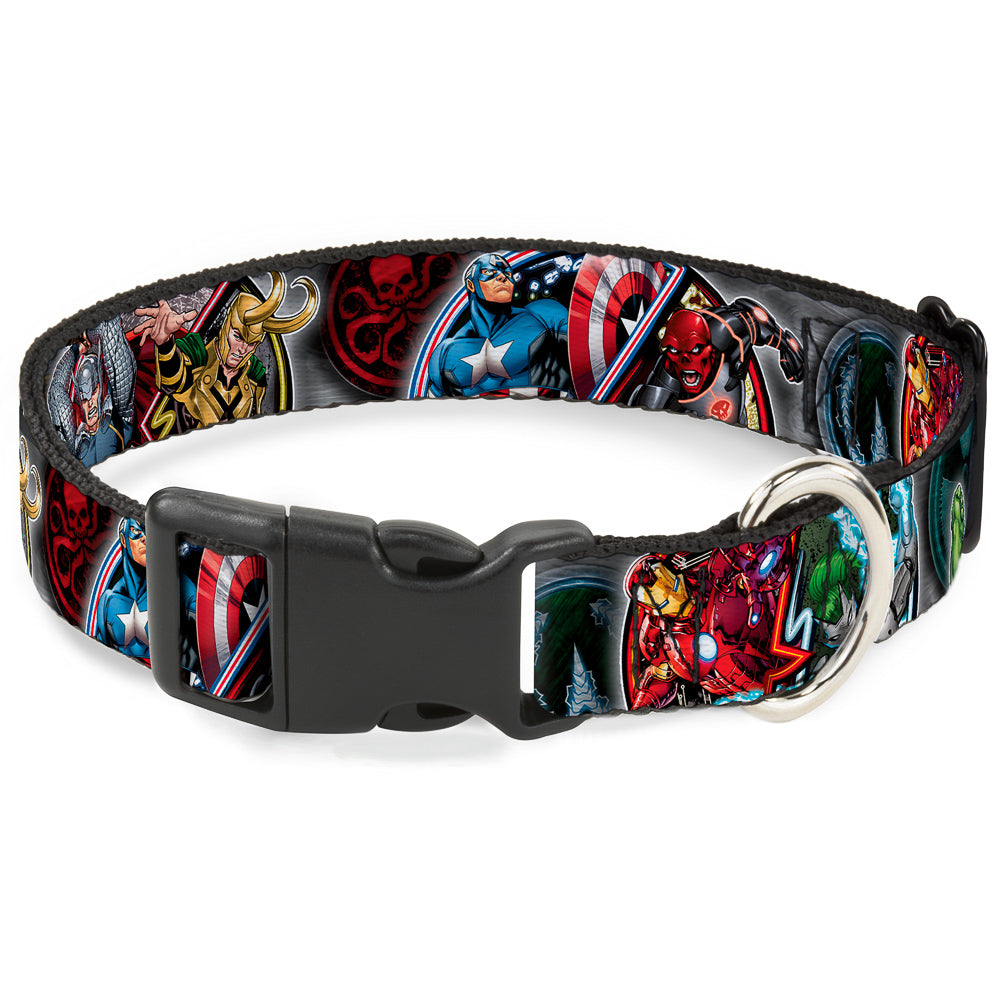 Plastic Clip Collar - Marvel Avengers Superhero/Villain Poses Plastic Clip Collars Marvel Comics