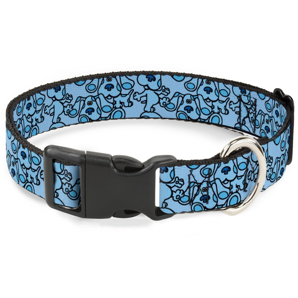 Plastic Clip Collar - Blue's Clues Blue Poses Scattered Blues Plastic Clip Collars Blue's Clues