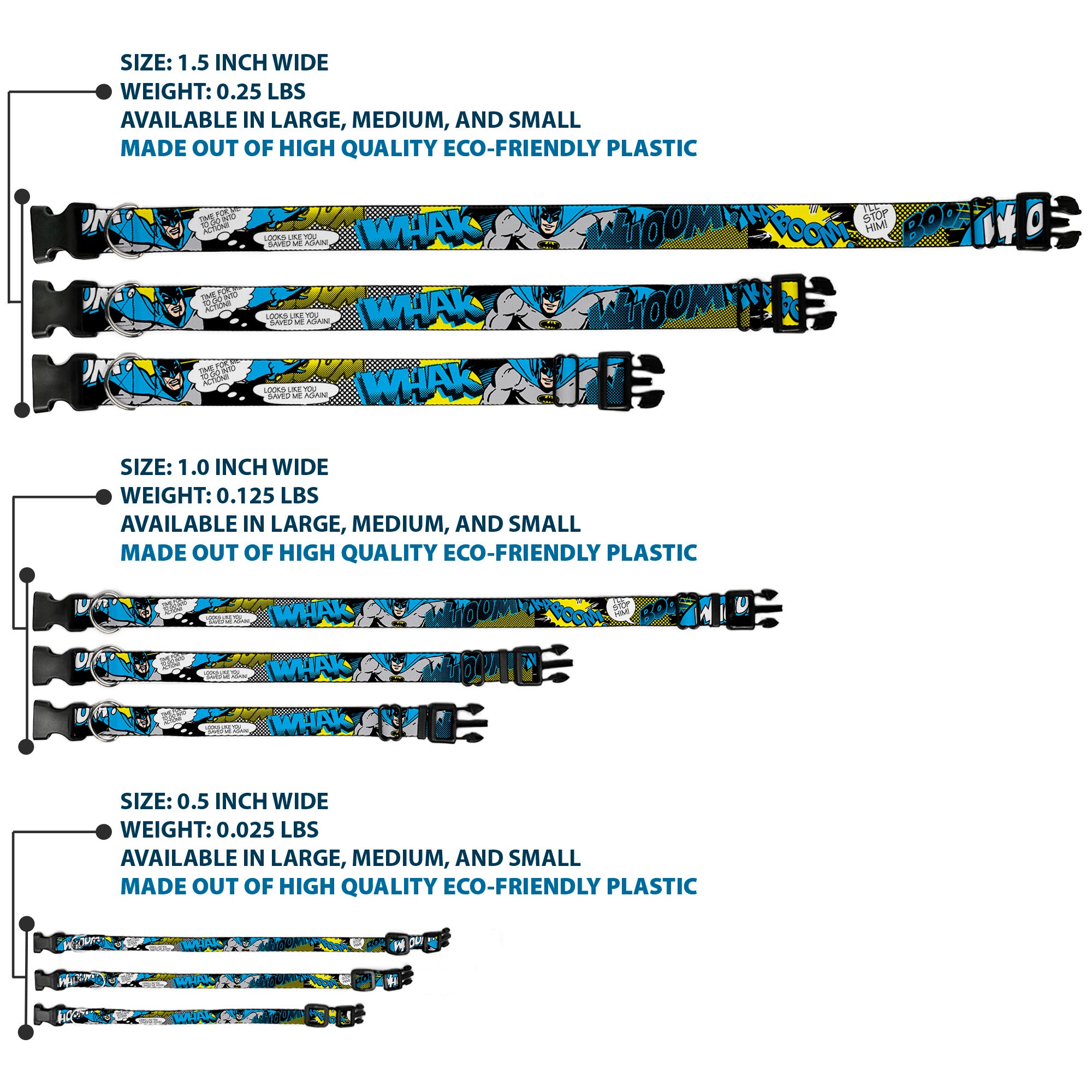 Plastic Clip Collar - Batman Scene1 Plastic Clip Collars DC Comics