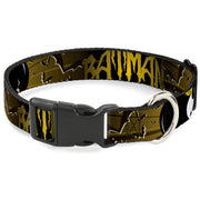 Plastic Clip Collar - BATMAN w/Bat Signals & Flying Bats Yellow/Black/White Plastic Clip Collars DC Comics