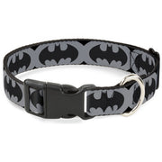 Plastic Clip Collar - Bat Signal-5 Black/Gray/Black Plastic Clip Collars DC Comics