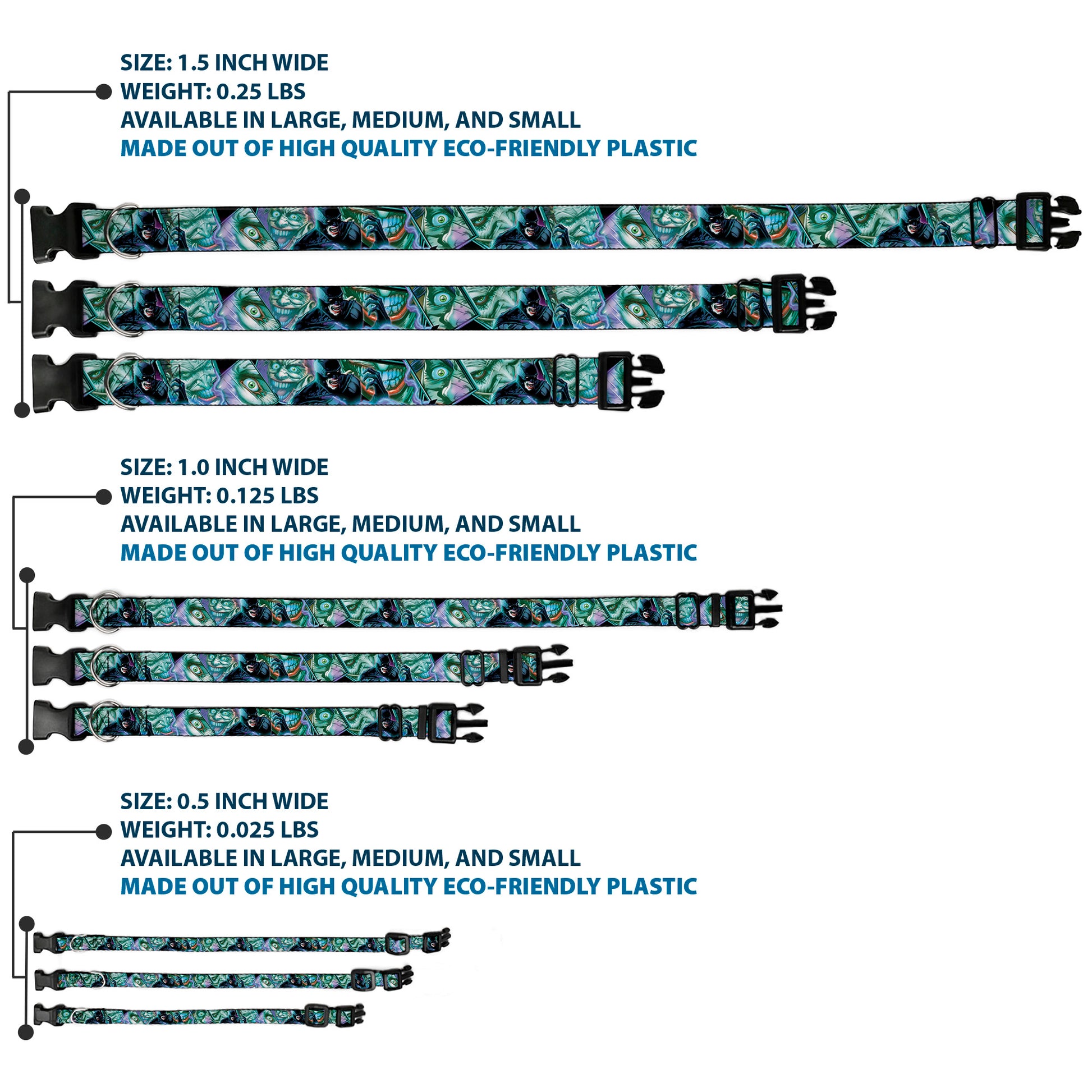Plastic Clip Collar - Classic BATMAN Issue #1 Robin & Batman Cover Pose Yellow/Red Plastic Clip Collars DC Comics