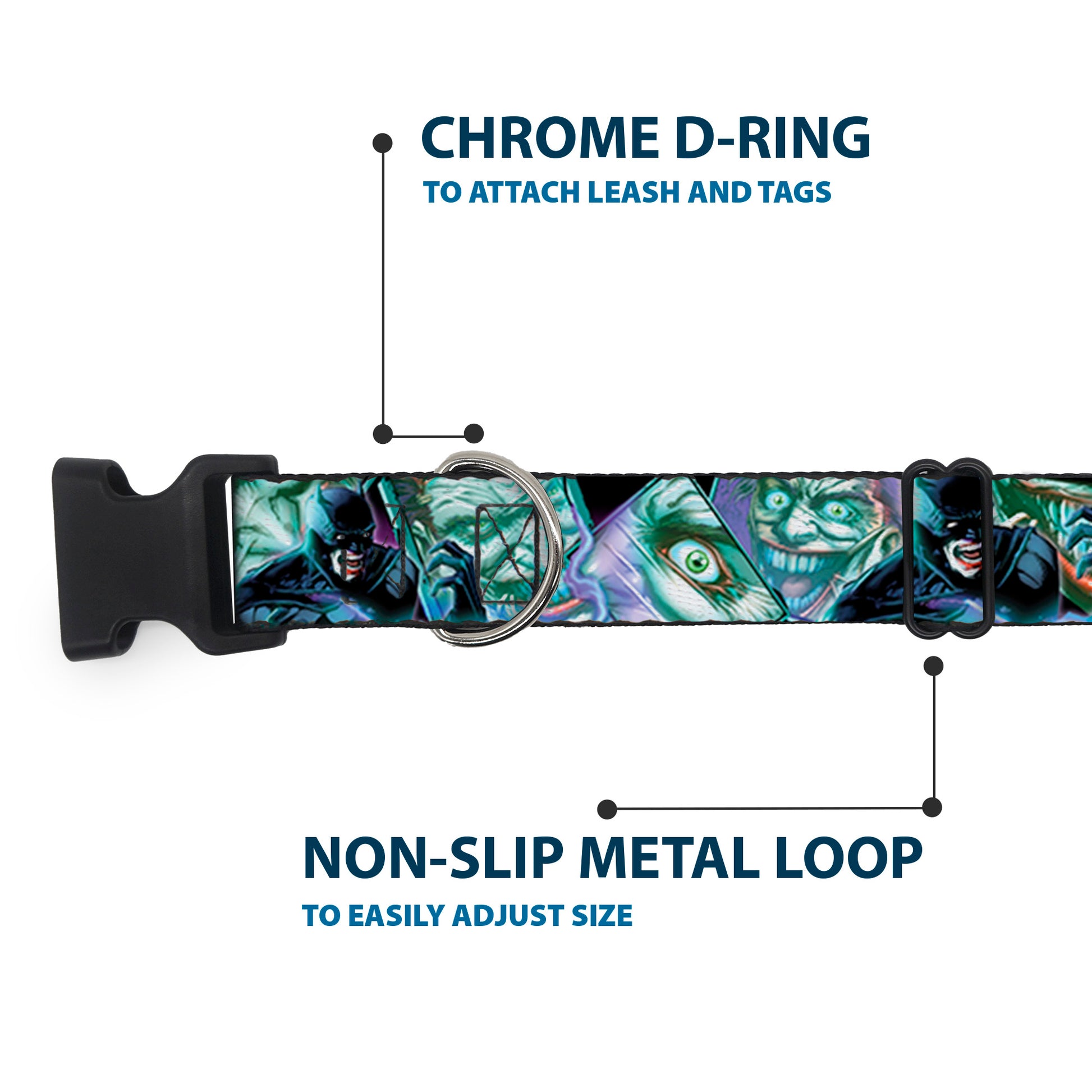 Plastic Clip Collar - Classic BATMAN Issue #1 Robin & Batman Cover Pose Yellow/Red Plastic Clip Collars DC Comics