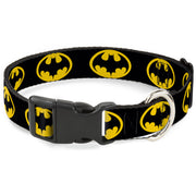 Plastic Clip Collar - Batman 1989 Logo Black/Yellow Plastic Clip Collars DC Comics