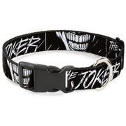 Plastic Clip Collar - THE JOKER Smiling Eyes Sketch Close-Up Black/White Plastic Clip Collars DC Comics