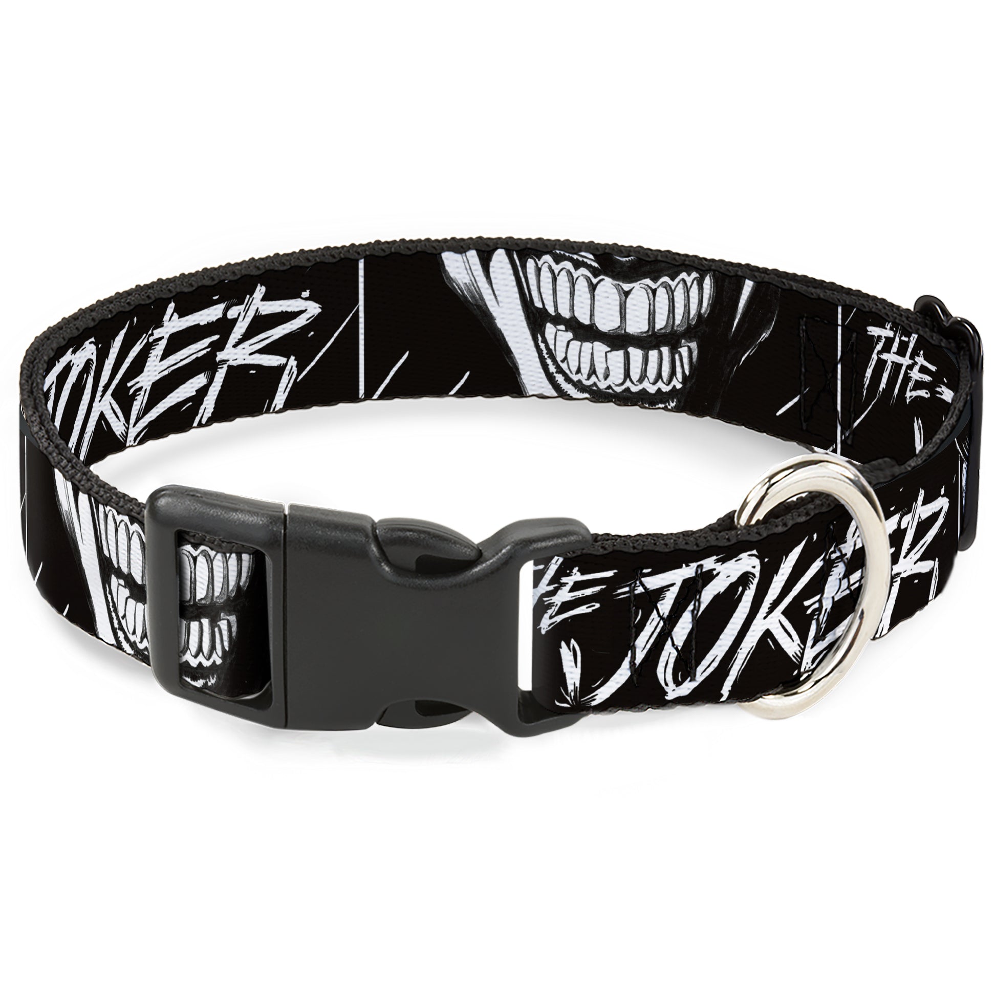 Plastic Clip Collar - THE JOKER Smiling Eyes Sketch Close-Up Black/White Plastic Clip Collars DC Comics