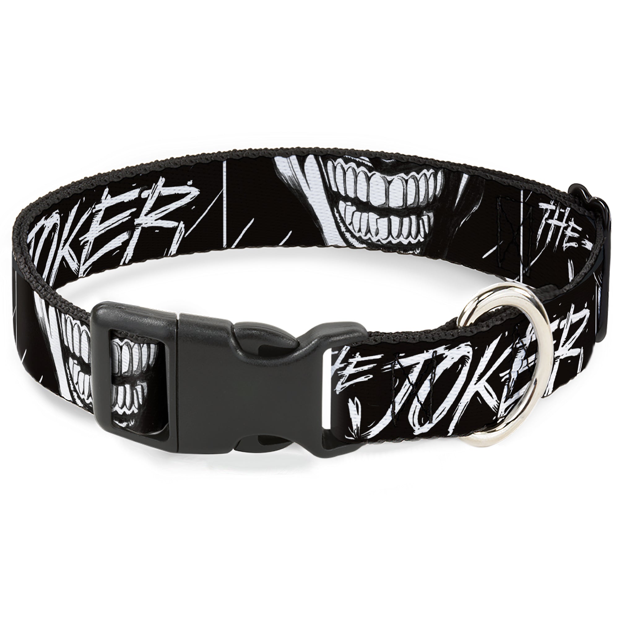 Plastic Clip Collar - THE JOKER Smiling Eyes Sketch Close-Up Black/White Plastic Clip Collars DC Comics