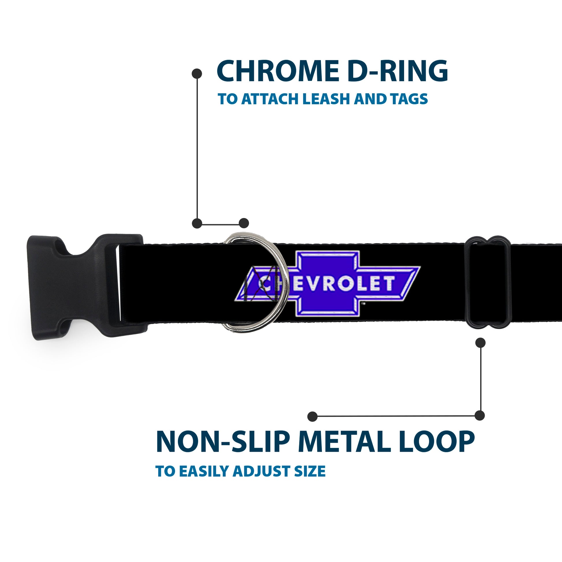 Plastic Clip Collar - Chevy Bowtie Logo REPEAT Plastic Clip Collars GM General Motors