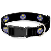 Plastic Clip Collar - CHEVROLET SUPER SERVICE Logo Black/Blue/Yellow/White Plastic Clip Collars GM General Motors