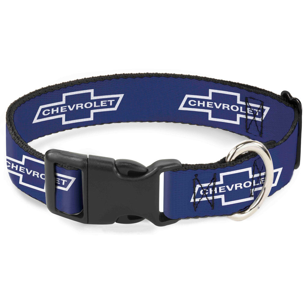 Plastic Clip Collar - 1965 CHEVROLET Bowtie Blue/White Plastic Clip Collars GM General Motors