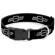 Plastic Clip Collar - 1965 CHEVROLET Bowtie Black/White Plastic Clip Collars GM General Motors