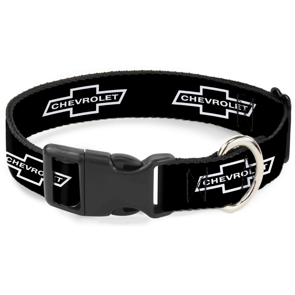 Plastic Clip Collar - 1965 CHEVROLET Bowtie Black/White Plastic Clip Collars GM General Motors
