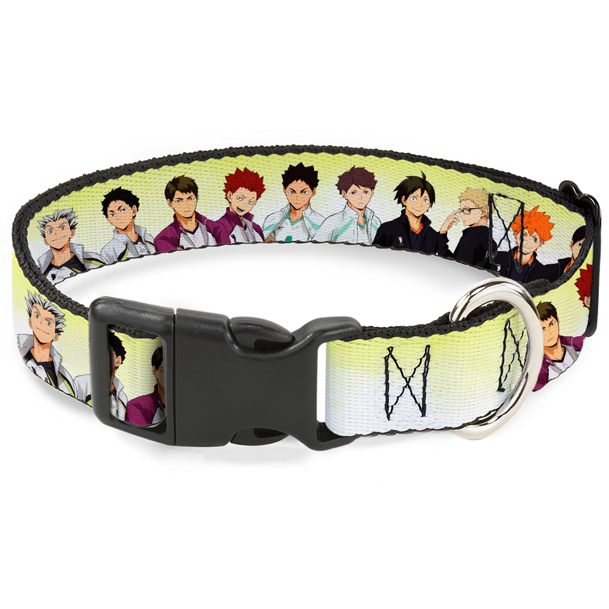 Plastic Clip Collar - Haikyu Six Volleyball Team Player Pairs Line Up Yellows Plastic Clip Collars Haikyu!!