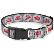 Plastic Clip Collar - DIET COKE Bottle Caps Grays/White/Red Plastic Clip Collars Coca-Cola