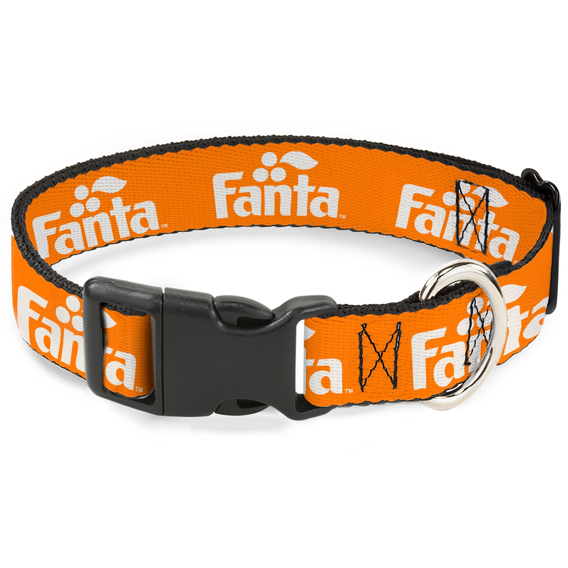 Plastic Clip Collar - Vintage Orange FANTA Logo Orange/White Plastic Clip Collars Coca-Cola