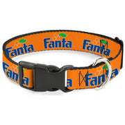 Plastic Clip Collar - Vintage Orange FANTA Logo Orange/Blue Plastic Clip Collars Coca-Cola