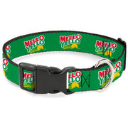 Plastic Clip Collar - MELLO YELLO Logo Green/White/Red/Yellow Plastic Clip Collars Coca-Cola