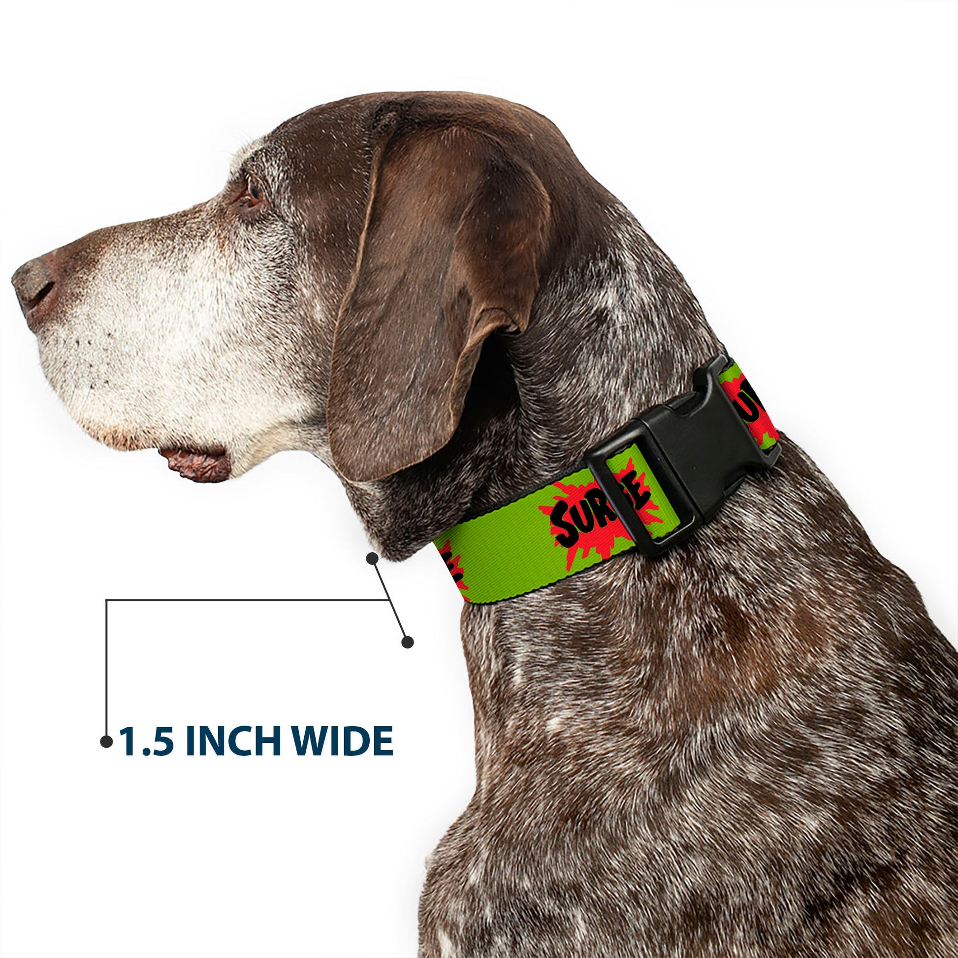 Plastic Clip Collar - SURGE Logo Yellow/Red/Black Plastic Clip Collars Coca-Cola