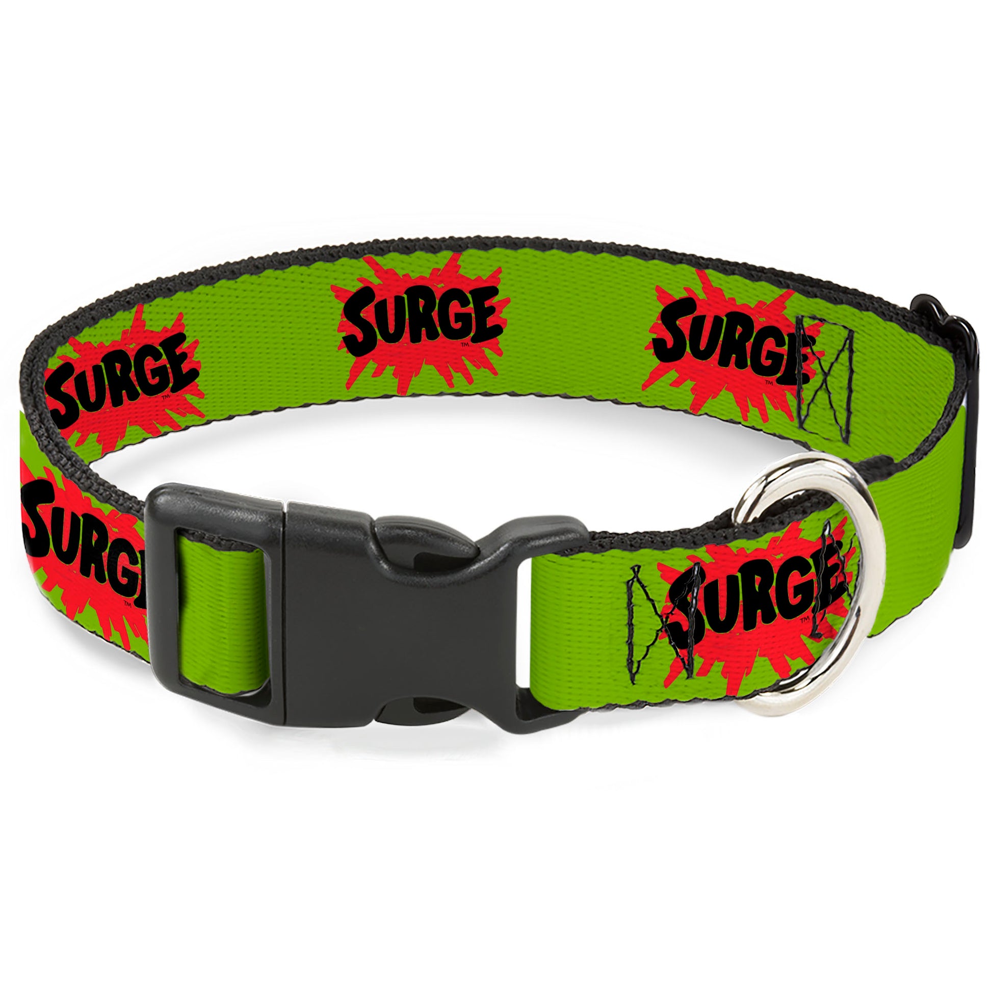 Plastic Clip Collar - SURGE Logo Yellow/Red/Black Plastic Clip Collars Coca-Cola