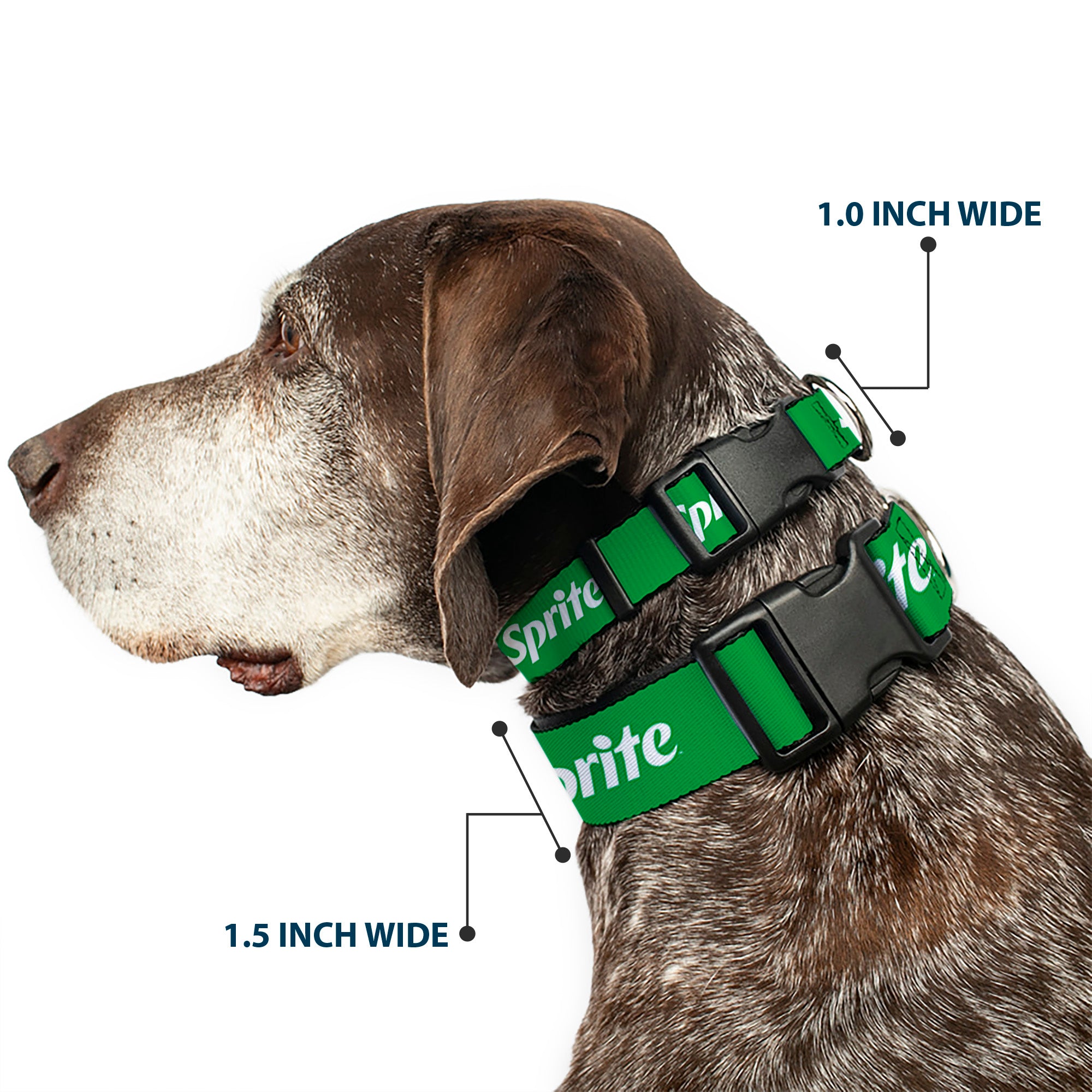 Plastic Clip Collar - SPRITE Logo Green/White Plastic Clip Collars Coca-Cola