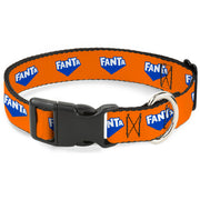 Plastic Clip Collar - FANTA Logo Orange/Blue/White Plastic Clip Collars Coca-Cola