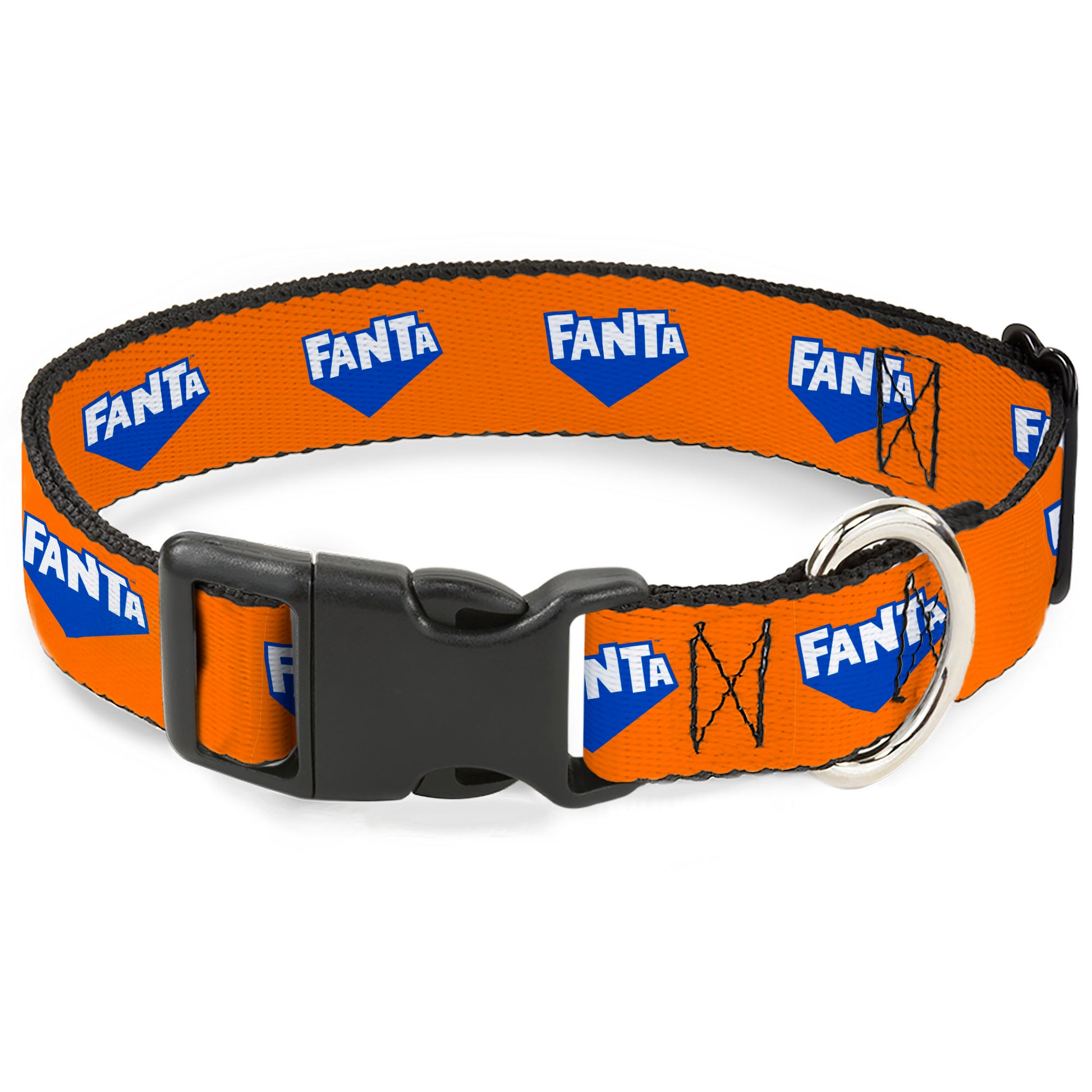 Plastic Clip Collar - FANTA Logo Orange/Blue/White Plastic Clip Collars Coca-Cola