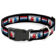Plastic Clip Collar - CAMARO Six Badge/Stripe Black/Silver/Red/White/Blue Plastic Clip Collars GM General Motors